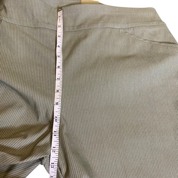 NWT Chico's Capri Size 4 (20) Josie Slim Ankle Lace Up Hem Grandview Stripe - Picture 8 of 9